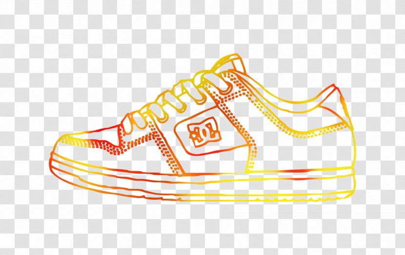 Shoe Logo Walking Running Sneakers - Yellow Transparent PNG