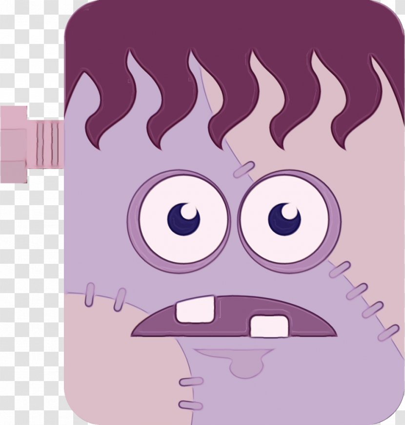 Purple Cartoon Violet Head Pink - Technology Material Property Transparent PNG