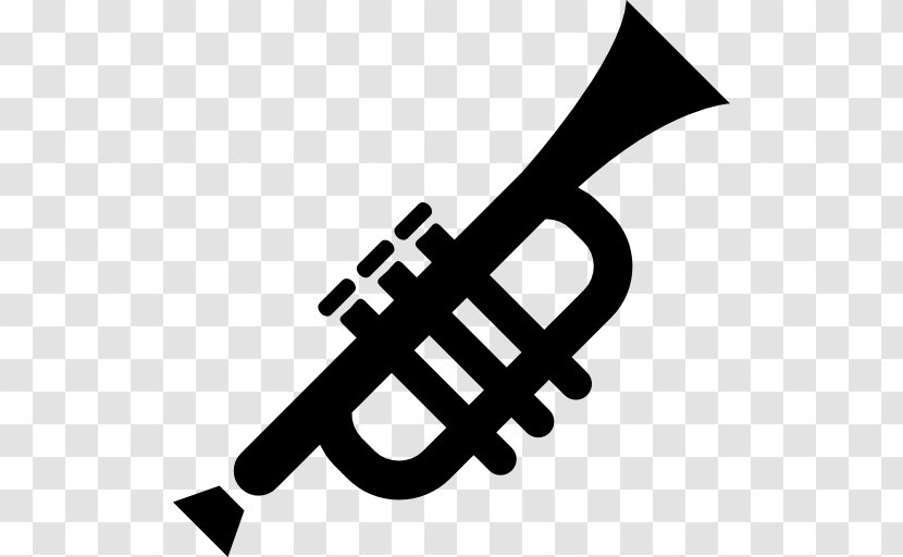 Trumpet Silhouette Mellophone Clip Art - Cartoon - And Saxophone Transparent PNG