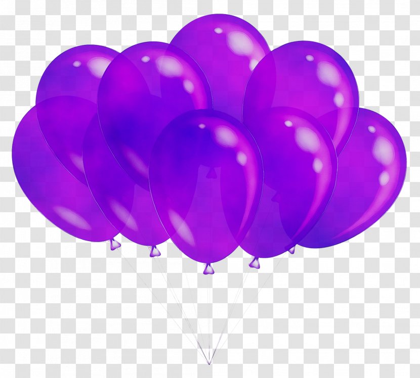 Balloon Purple Heart - Toy Transparent PNG