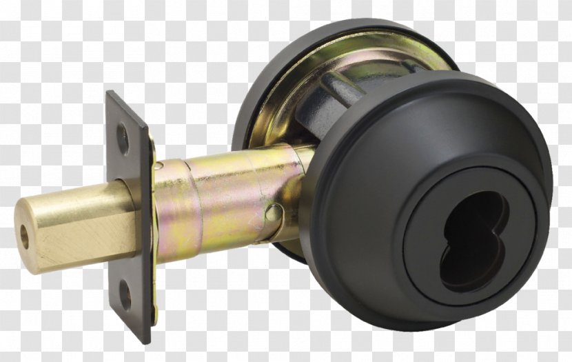Lockset Dead Bolt Door Handle - Hardware Accessory - Single Cylinder Transparent PNG