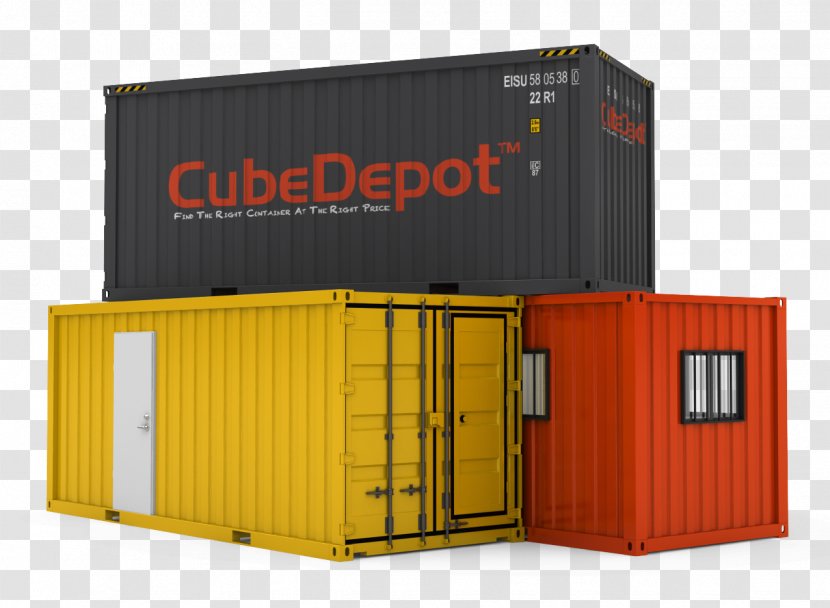 Intermodal Container Shipping Architecture Freight Transport - Logistics - Clipart Transparent PNG
