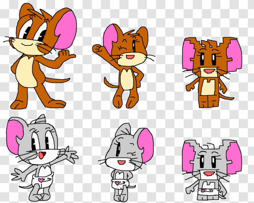 Nibbles Jerry Mouse Tom Cat And Character - Watercolor Transparent PNG