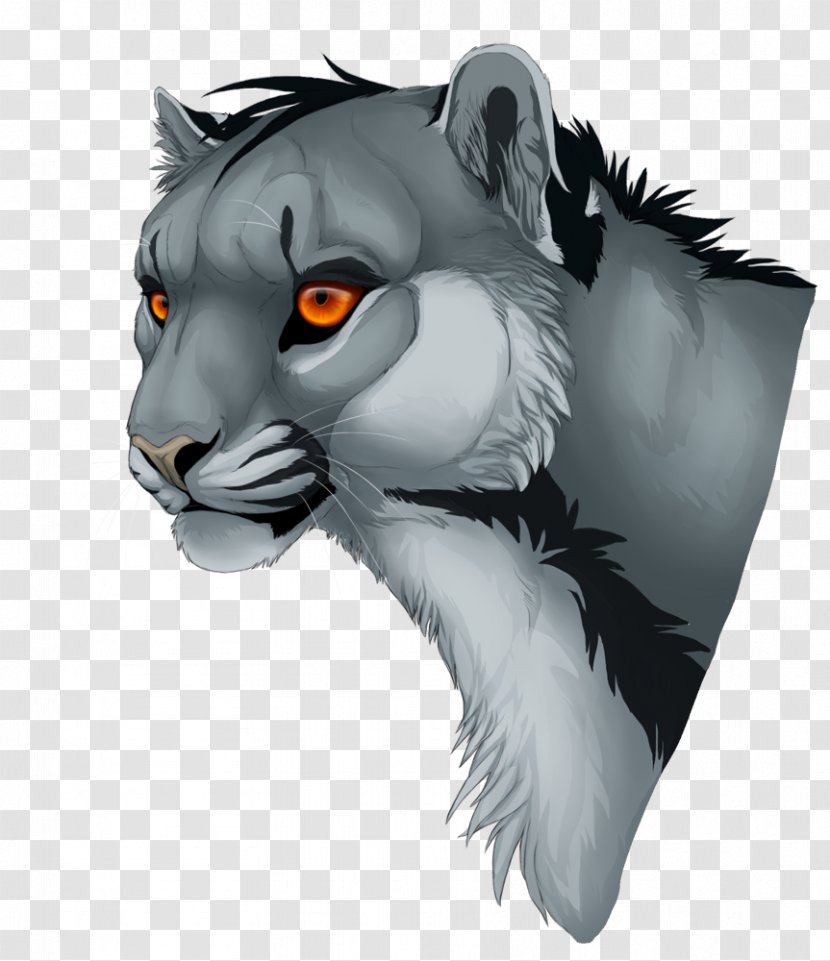 Whiskers Tiger Lion Cat Art - Like Mammal Transparent PNG