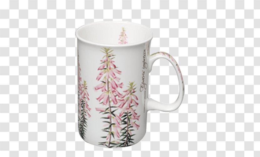 Coffee Cup Floral Emblem Mug Ceramic - Serveware Transparent PNG