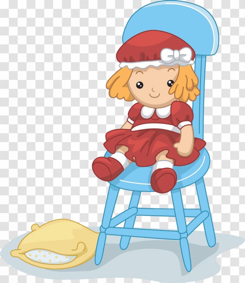Rag Doll Stock Photography Royalty-free Clip Art - Toy Sitting On A Stool Transparent PNG