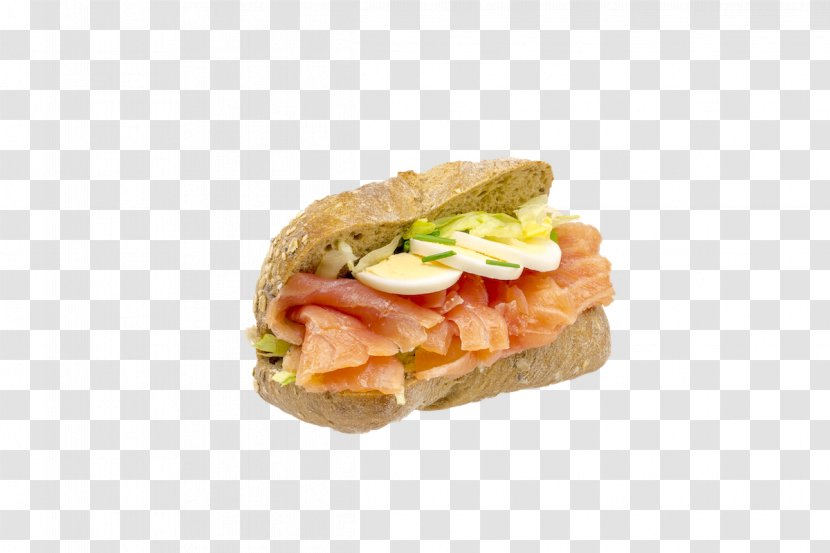 Breakfast Sandwich Smoked Salmon Bocadillo Pan Bagnat Fast Food - Burger Transparent PNG