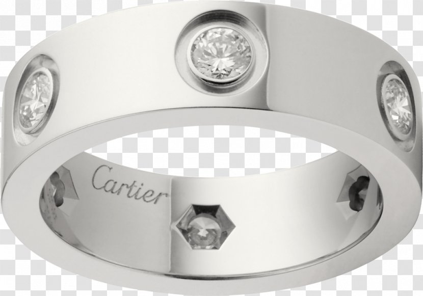 Earring Cartier Jewellery Diamond - Colored Gold - Ring Transparent PNG