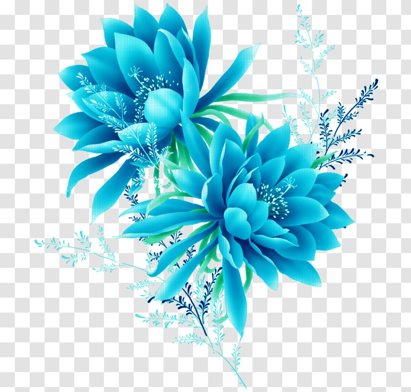 Background Blue Frame - Floristry - Vascular Plant Electric Transparent PNG