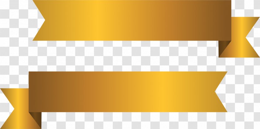 Yellow Silk Textile Pongee - Ribbon - Simple Belt Transparent PNG