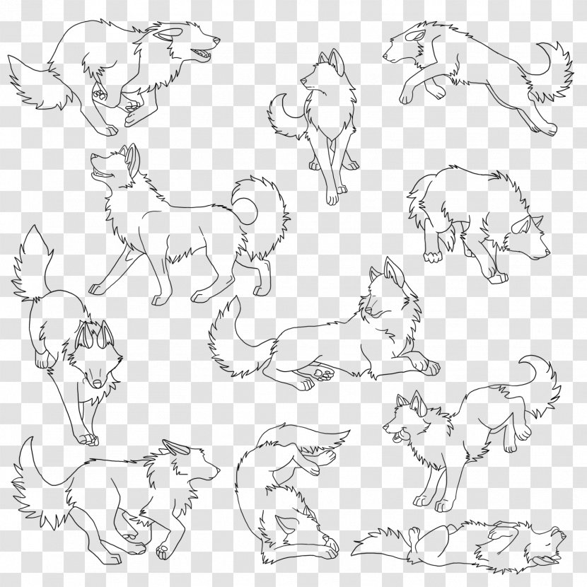Dog Puppy Drawing Line Art - Organism - Dancing Lion Transparent PNG
