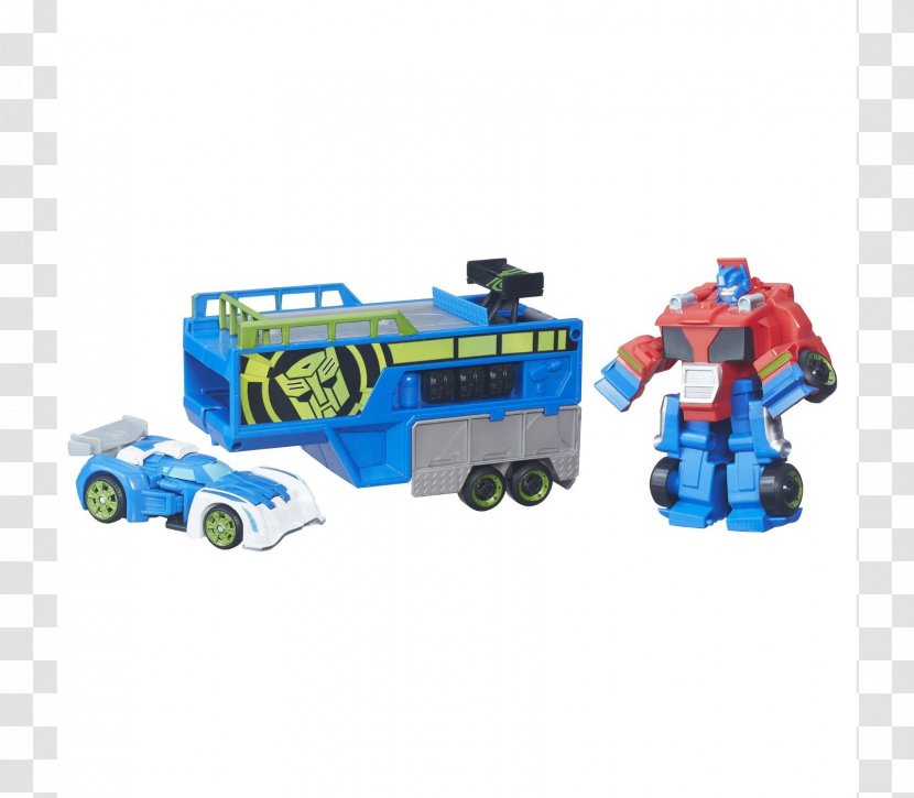 Optimus Prime Hoist Blurr Transformers Toy - Playskool - Playset Transparent PNG