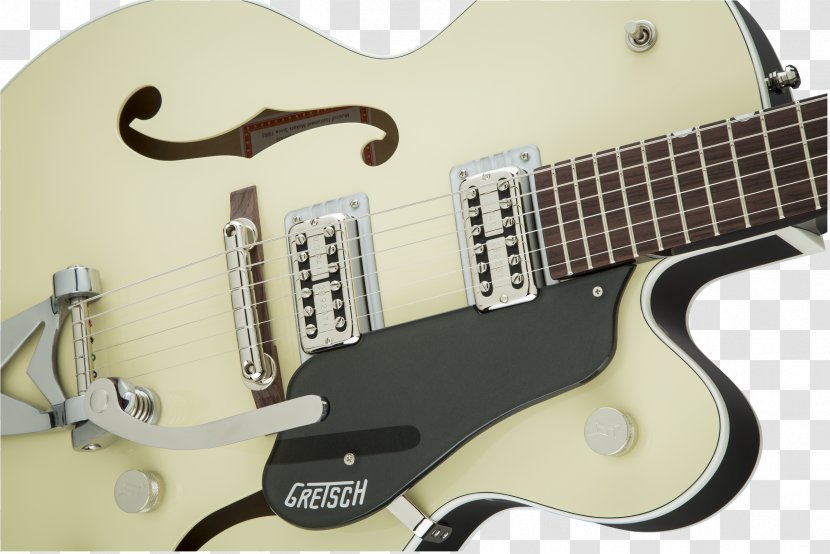 Electric Guitar Gretsch White Falcon Acoustic Bass Transparent PNG