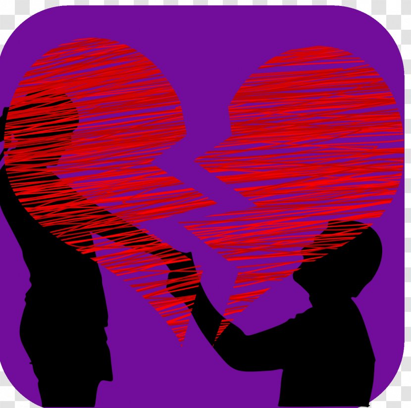 Graphics Illustration Heart Line Pink M - Community Property Divorce Transparent PNG
