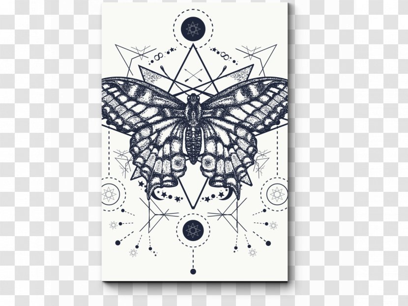 Butterfly Tattoo Drawing Vector Graphics Design - Swallowtail Transparent PNG