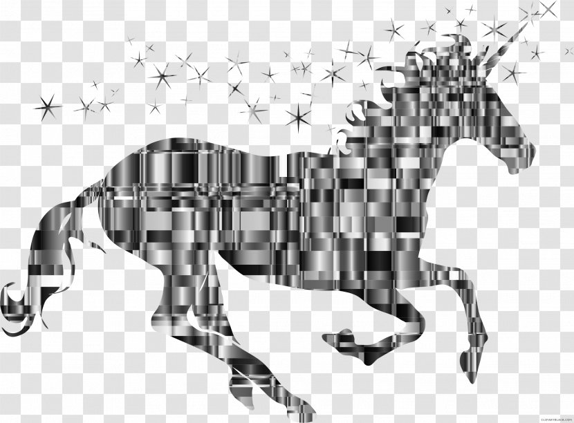 Clip Art Unicorn Silhouette Horse - Organism Transparent PNG