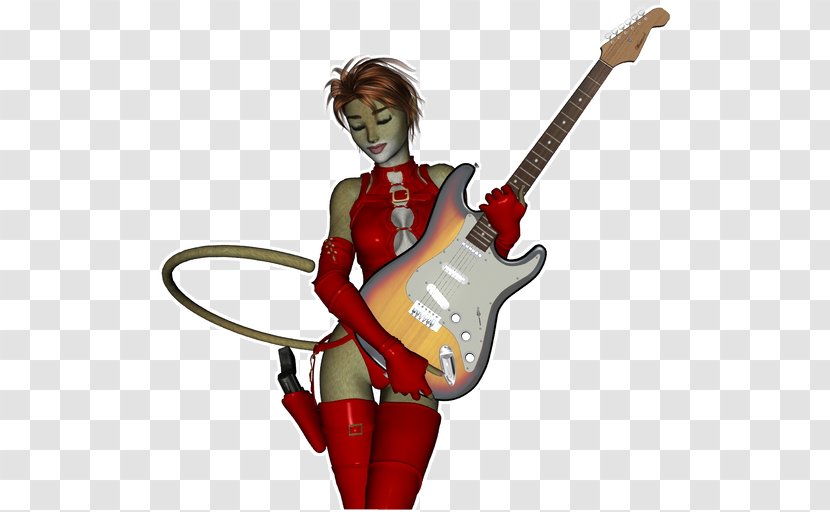 Electric Guitar Costume Character Profession - Garage Band Transparent PNG