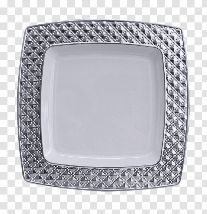 Plate Tableware Plastic Disposable Buffet - Rectangle - Diamond Transparent PNG