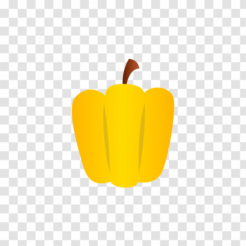 Bell Pepper Yellow Chili Transparent PNG