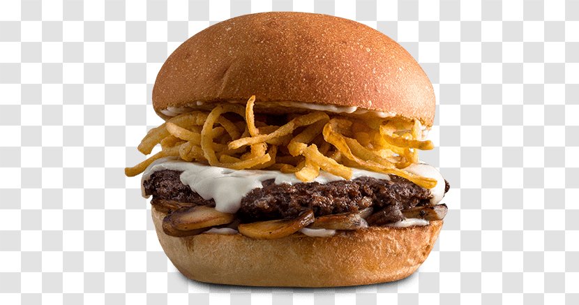 Hamburger French Fries Fast Food Restaurant Casual - Junk - Mushroom Burger Transparent PNG