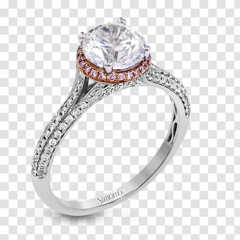 Engagement Ring Diamond Jewellery Gold - Rose Transparent PNG