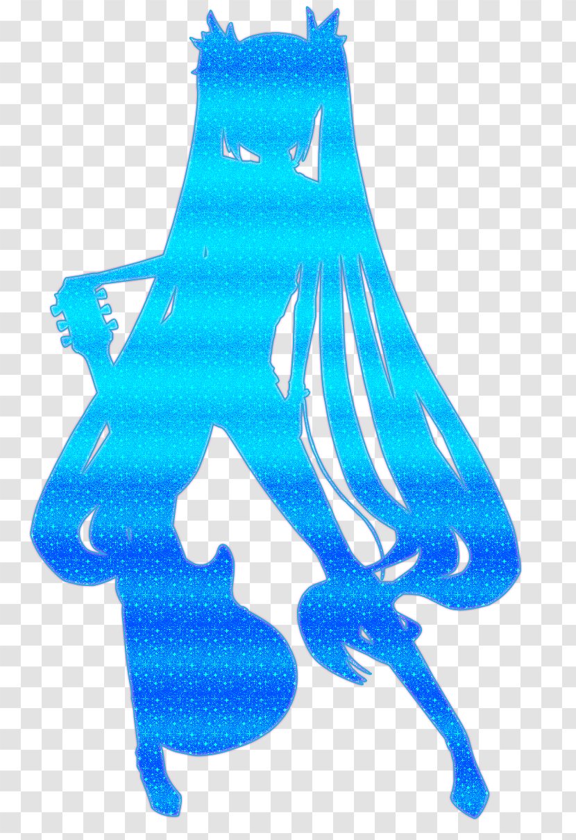 Drawing Hatsune Miku DeviantArt Silhouette - Turquoise Transparent PNG