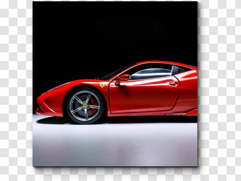 Ferrari 458 Tesla Roadster Sports Car - Red - 2014 Speciale Transparent PNG