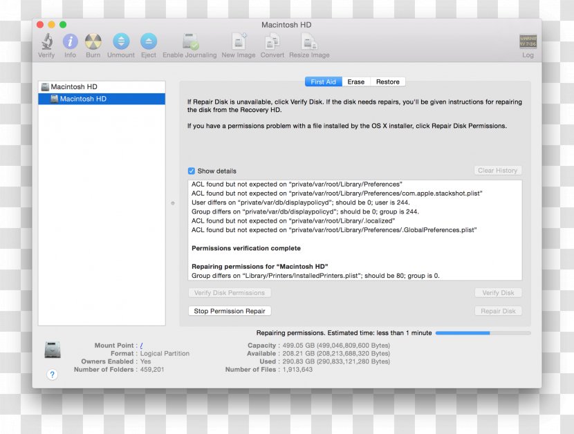 MacBook Pro Macintosh MacOS Disk Utility - Watercolor - Macbook Transparent PNG