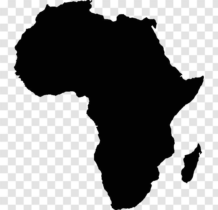 Africa Blank Map Transparent PNG