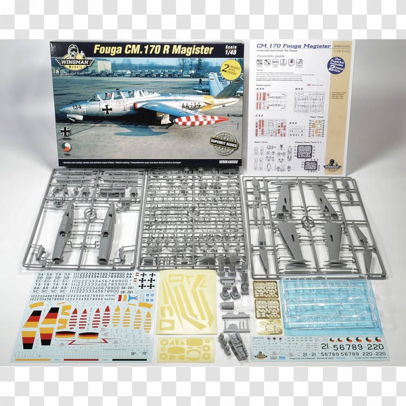 Fouga CM.170 Magister IAI Kfir Trainer Airplane German Air Force Transparent PNG