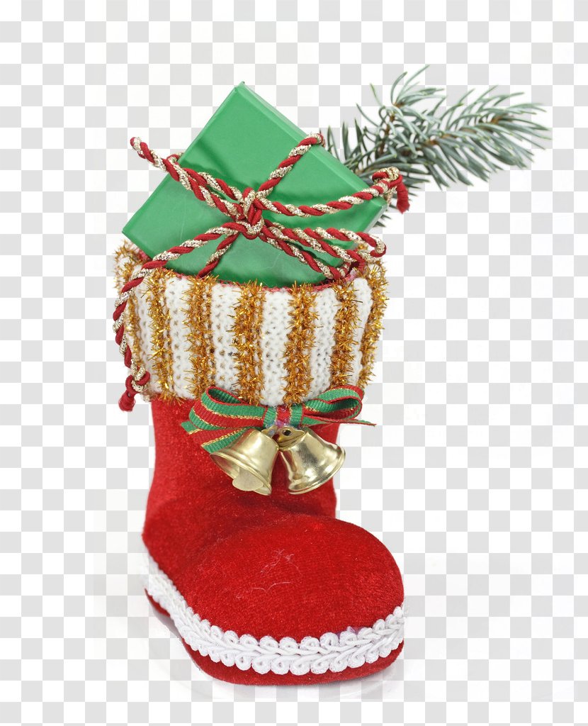 Santa Claus Christmas Stocking Gift Stock Photography - Ornament - Equipped With Gifts Stockings Transparent PNG