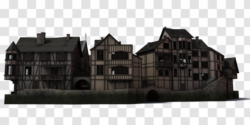 Middle Ages Historic House Museum Medieval Architecture Property - Roof - Village Transparent PNG