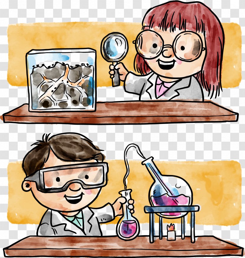 Euclidean Vector Painting Icon - Drawing - Hand Painted Scientist Transparent PNG