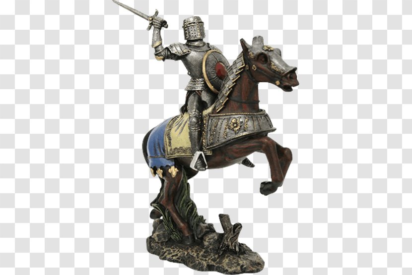 Horse Knight Equestrian Statue Figurine - Lance Transparent PNG