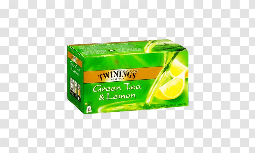 Green Tea Lime Twinings Bag - Lemon Transparent PNG