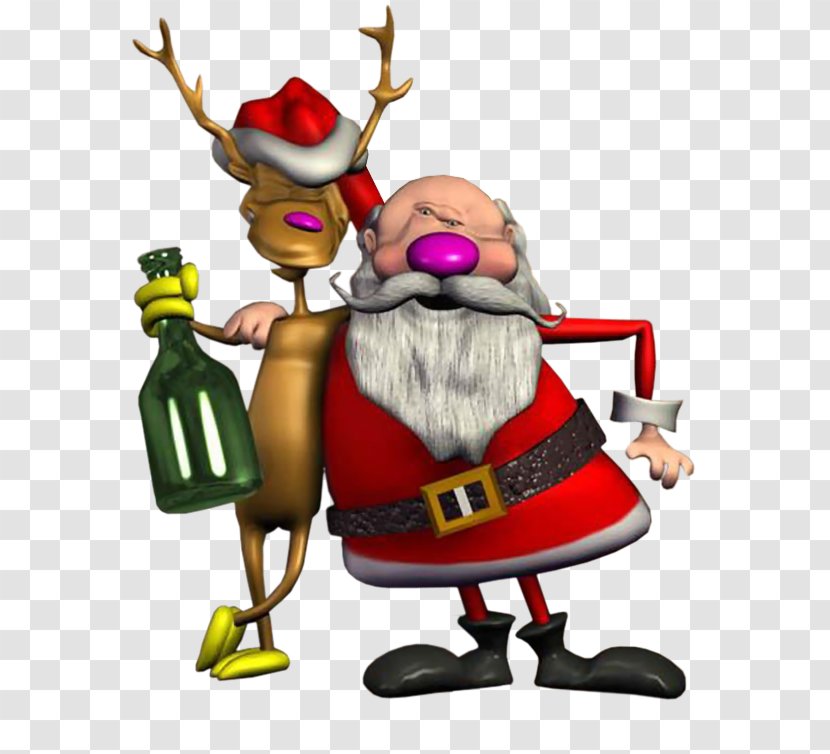 Santa Claus Reindeer Christmas Elf Transparent PNG
