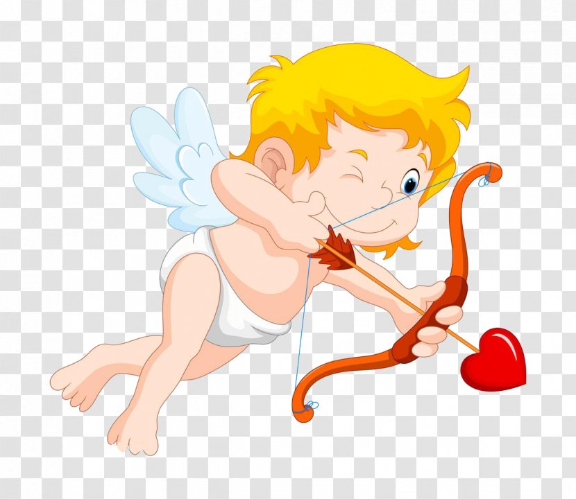 Cupid Cartoon Illustration - Frame - Archery Transparent PNG