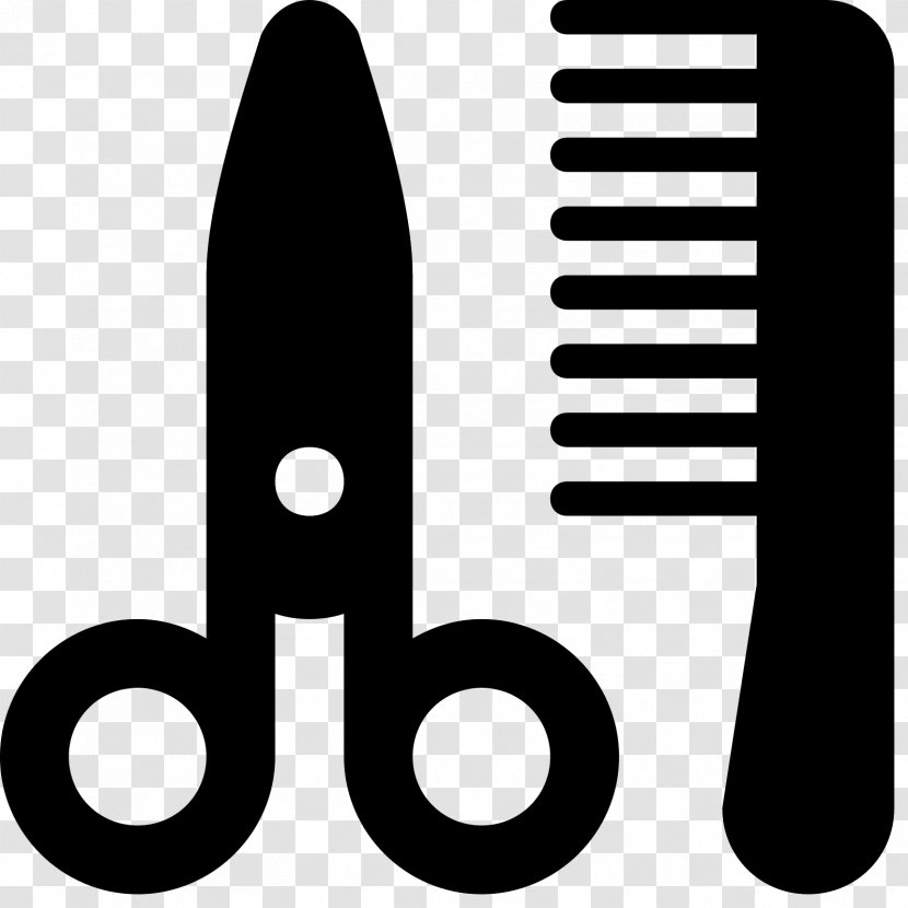 Barber's Pole Computer Icons Cosmetologist Comb - Monochrome - Hair Transparent PNG