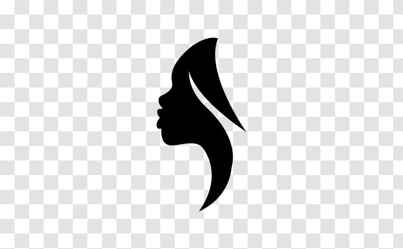 Silhouette - Female - Black And White Transparent PNG