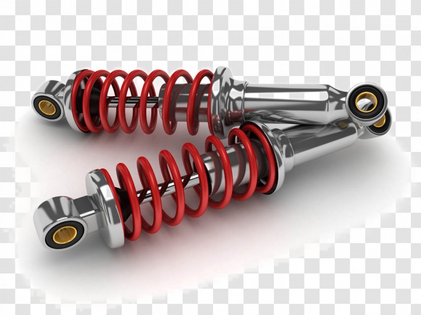 Car Suspension Shock Absorber Vehicle - Spring - Automotive Engine Parts Transparent PNG