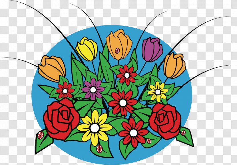 Floral Design Flower Bouquet Clip Art Vector Graphics - Spring Fresh Transparent PNG