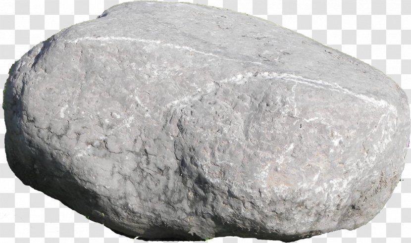 Rock Clip Art - Black And White - Stone Transparent PNG