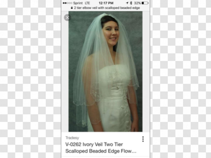 Gown Shoulder - Flower - Wedding Veil Transparent PNG