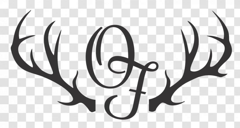 Antler Reindeer Elk Stencil - Deer - Wedding Farm Transparent PNG