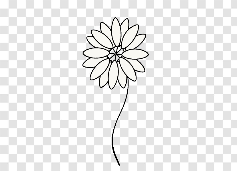 Drawing Line Art Common Daisy - Leaf - Irregular Circle Transparent PNG