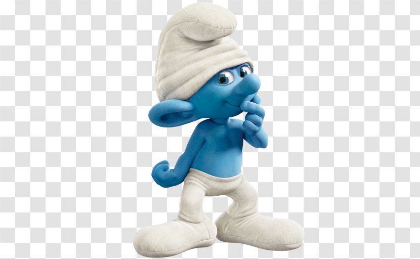 Clumsy Smurf Brainy Gutsy Papa Grouchy - Plush - Smurfs Clipart Transparent PNG