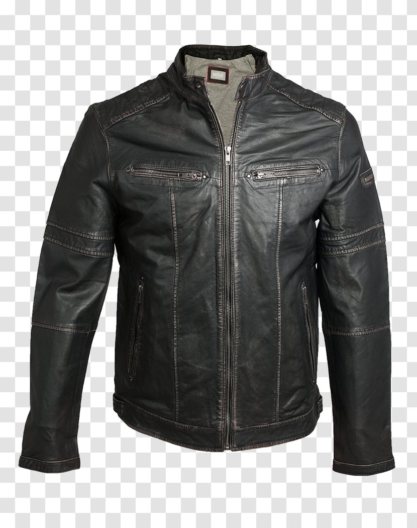 Leather Jacket Flight Harrington Transparent PNG