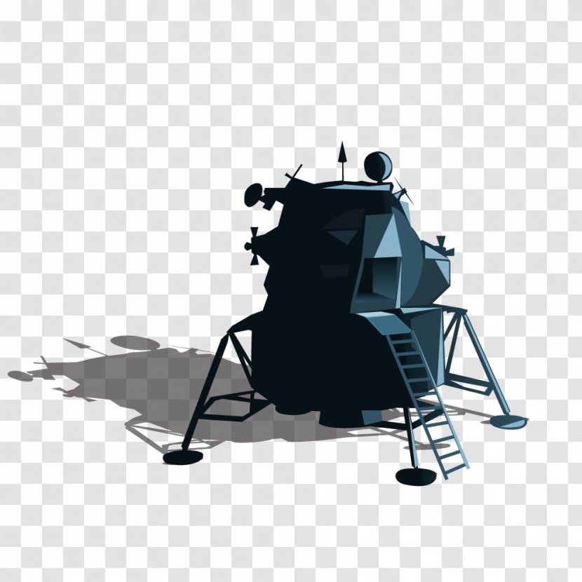 Outer Space Station Euclidean Vector Robot - Black And White Transparent PNG