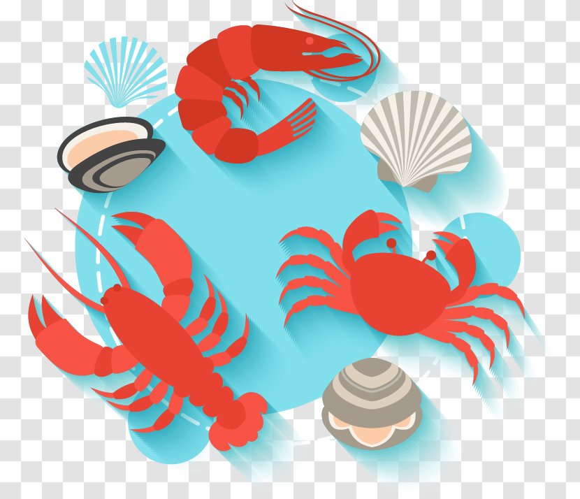 Crab Seafood Shrimp Cartoon - Ppt Module,PPT Template,PPT Table,PPT Report,PPT Chart Transparent PNG
