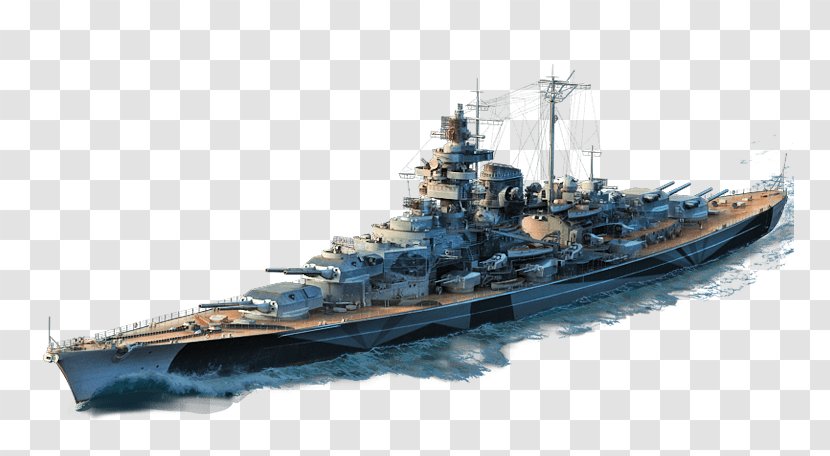 World Of Warships German Battleship Bismarck Tirpitz Cruiser Prinz Eugen Tanks - Amphibious Warfare Ship Transparent PNG